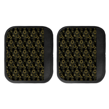 Gold Sun And Moon Pattern Print Handle Covers
