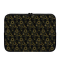 Gold Sun And Moon Pattern Print Laptop Sleeve