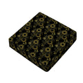 Gold Sun And Moon Pattern Print Outdoor Seat Cushion Cover