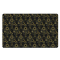 Gold Sun And Moon Pattern Print Polyester Doormat