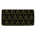 Gold Sun And Moon Pattern Print Towel