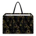 Gold Sun And Moon Pattern Print Utility Tote Bag