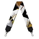 Gold Tropical Skull Pattern Print Bag Strap