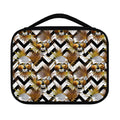 Gold Tropical Skull Pattern Print Classic Bible Case