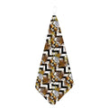 Gold Tropical Skull Pattern Print Hand Towel