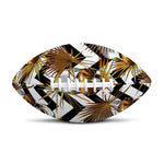 Gold Tropical Skull Pattern Print Rugby Ball