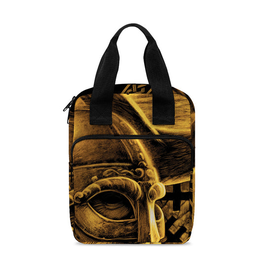Gold Viking God Odin And Crow Print Bible Tote Bag