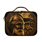 Gold Viking God Odin And Crow Print Briefcase Bible Bag