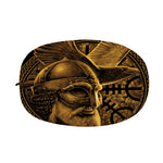 Gold Viking God Odin And Crow Print Car Side Mirror Covers