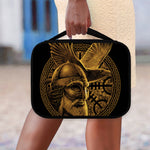 Gold Viking God Odin And Crow Print Classic Bible Case