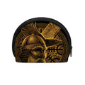 Gold Viking God Odin And Crow Print Coin Purse