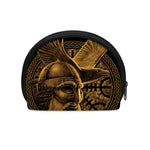 Gold Viking God Odin And Crow Print Coin Purse
