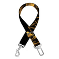 Gold Viking God Odin And Crow Print Dog Seat Belt
