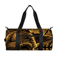 Gold Viking God Odin And Crow Print Gym Bag
