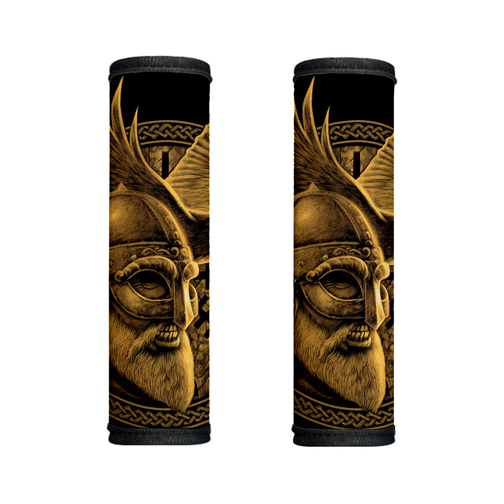 Gold Viking God Odin And Crow Print Handle Covers