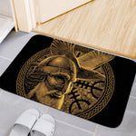 Gold Viking God Odin And Crow Print Indoor Door Mat