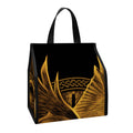 Gold Viking God Odin And Crow Print Insulated Lunch Tote