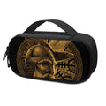 Gold Viking God Odin And Crow Print Portable Cooler Travel Case