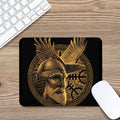 Gold Viking God Odin And Crow Print Mouse Pad
