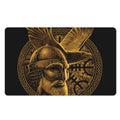 Gold Viking God Odin And Crow Print Polyester Doormat