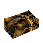 Gold Viking God Odin And Crow Print Rectangle Tissue Box Cover