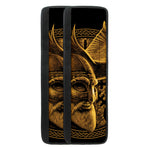 Gold Viking God Odin And Crow Print Refrigerator Handle Covers