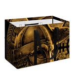 Gold Viking God Odin And Crow Print Utility Tote Bag