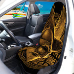 Gold Viking God Odin And Crow Print Waterproof Car Seat Cover