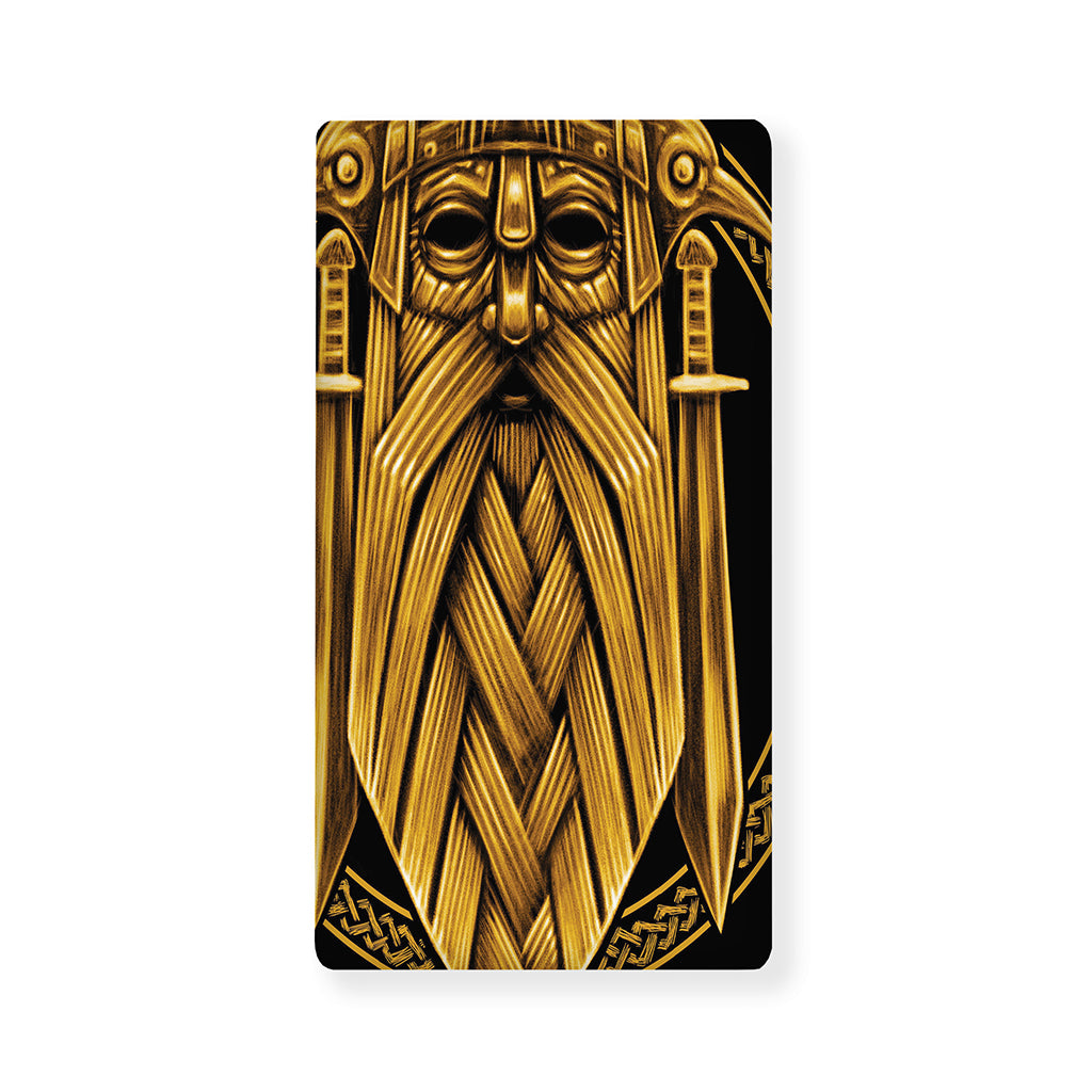 Gold Viking Norse God Odin Print Baby Crib Sheet