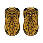 Gold Viking Norse God Odin Print Bar Stool Covers