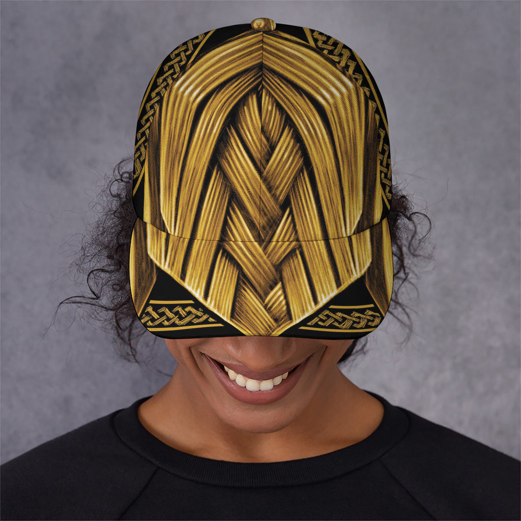 Gold Viking Norse God Odin Print Baseball Cap
