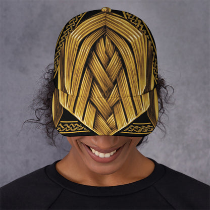 Gold Viking Norse God Odin Print Baseball Cap