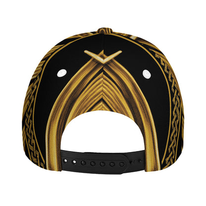 Gold Viking Norse God Odin Print Baseball Cap
