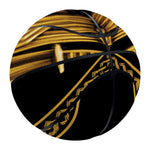Gold Viking Norse God Odin Print Basketball