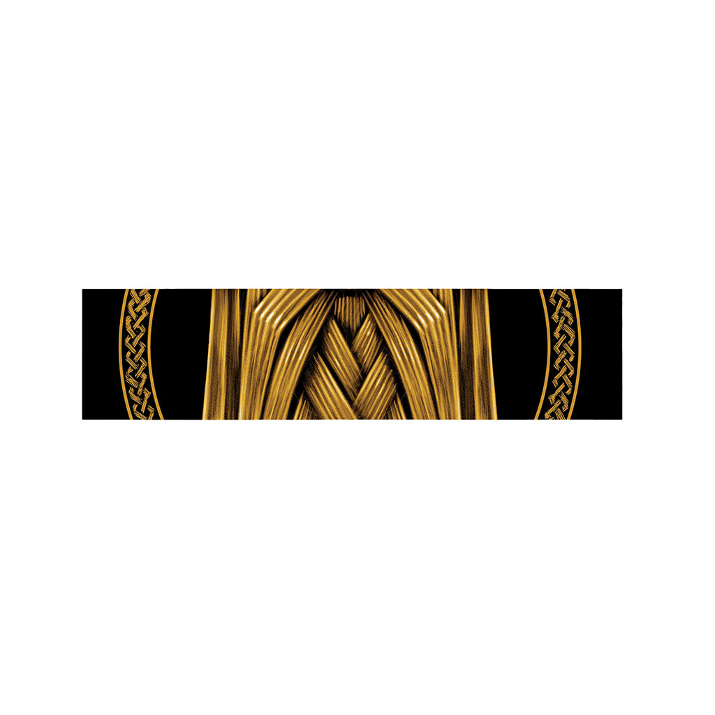 Gold Viking Norse God Odin Print Bed Runner