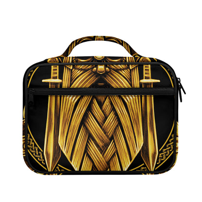 Gold Viking Norse God Odin Print Briefcase Bible Bag