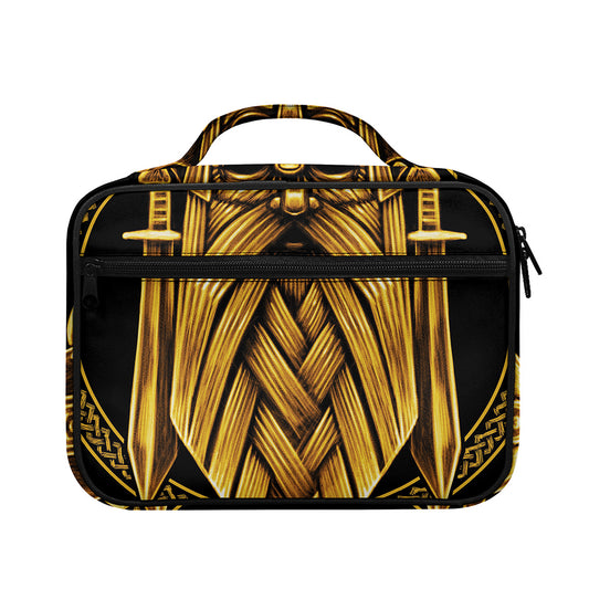 Gold Viking Norse God Odin Print Briefcase Bible Bag