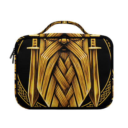 Gold Viking Norse God Odin Print Briefcase Bible Bag