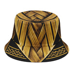 Gold Viking Norse God Odin Print Bucket Hat