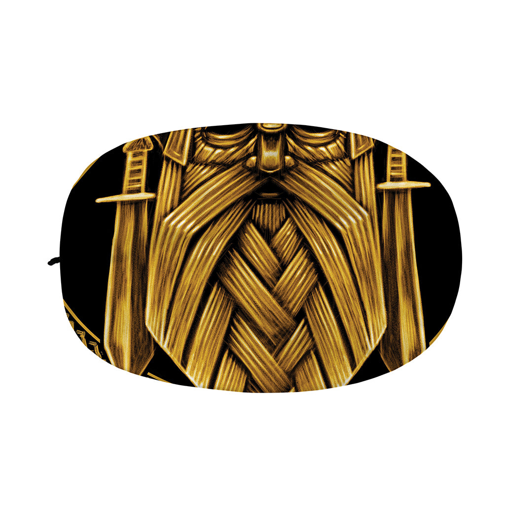 Gold Viking Norse God Odin Print Car Side Mirror Covers