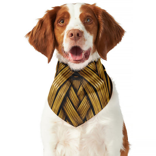 Gold Viking Norse God Odin Print Dog Bandana