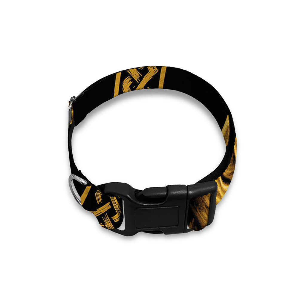 Gold Viking Norse God Odin Print Dog Collar