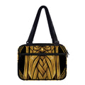 Gold Viking Norse God Odin Print Double Strap Bible Bag