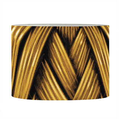 Gold Viking Norse God Odin Print Drum Lamp Shade