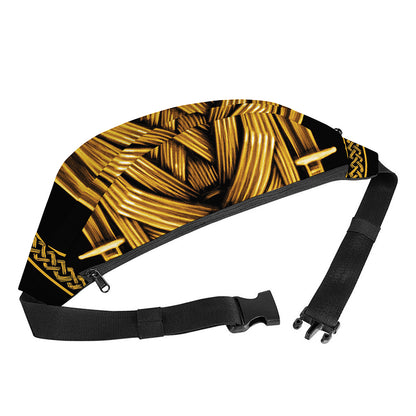Gold Viking Norse God Odin Print Fanny Pack