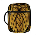 Gold Viking Norse God Odin Print Front Pocket Bible Bag