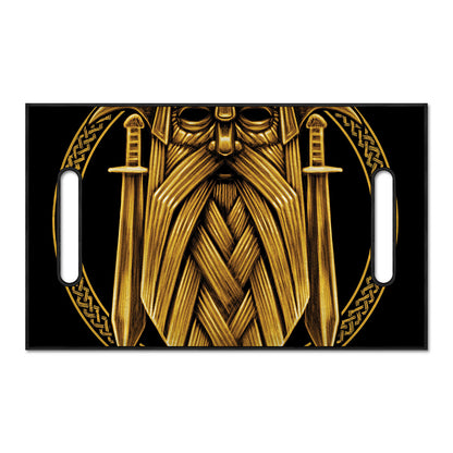 Gold Viking Norse God Odin Print Golf Cart Seat Cover