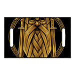 Gold Viking Norse God Odin Print Golf Cart Seat Cover