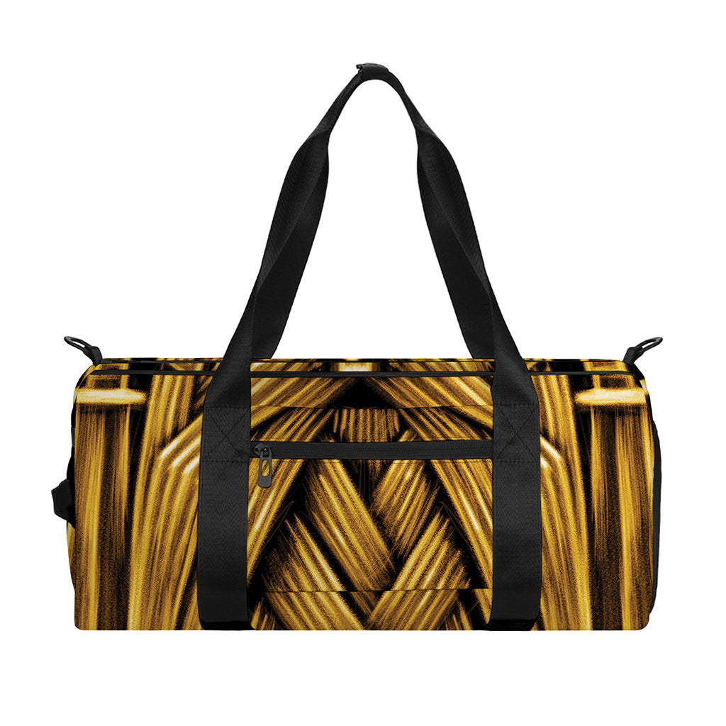 Gold Viking Norse God Odin Print Gym Bag