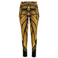 Gold Viking Norse God Odin Print High-Waisted Pocket Leggings